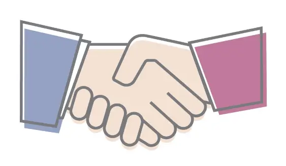 Shaking hands